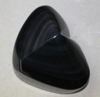 Regenbogen Obsidian - Herz - 11x9x7cm - Einzelst�ck