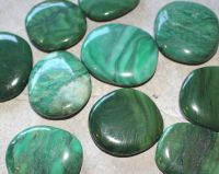 Afrikanische Jade - Scheibensteine - 40-45mm - 250 Gramm