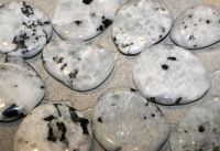 Regenbogen Mondstein - Scheibensteine - 35-40mm - 250 Gramm