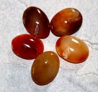 Karneol - Seifensteine - Handschmeichler - 5 St�ck