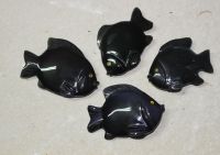 Fisch Tier Figur - Regenbogen-Obsidian - 65-70mm -  1 St�ck