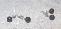 Blaufluss - Kugel - 6mm - Ohrstecker - Silber - 2 Paar