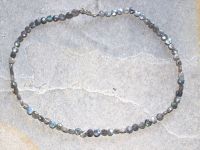 Labradorit - Disc - facettiert - 6-7mm - 45cm - Edelstein Kette