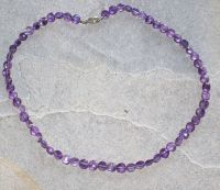 Amethyst - Disc - facettiert - 6-7mm - 45cm - Edelstein Kette
