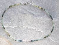 Beryll - Rondelle - facettiert - 3mm - 45cm - Edelstein Kette
