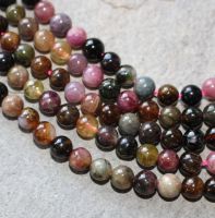 Turmalin - multicolor - Kugel - 6mm - Kettenstrang