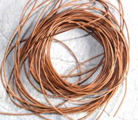 Lederband - natur - 1mm - 1 Meter - 10 St�ck