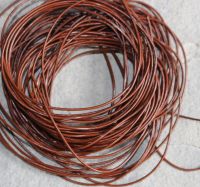 Lederband - braun - 1mm - 1 Meter - 10 St�ck