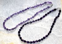 Amethyst - Tropfen - 7-12mm - 45cm - Edelstein Kette