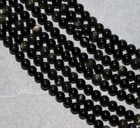 Gold Obsidian - Kugel - 8mm - Kettenstrang
