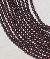 Granat - Kugel - 4mm - Kettenstrang