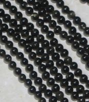 Gold Obsidian - Kugel - 4mm - Kettenstrang