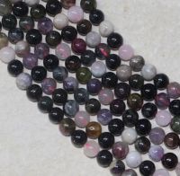 Turmalin - multicolor - Kugel - 6mm - Kettenstrang