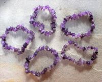 Amethyst - Splitter - Armband Elastik - 5 St�ck