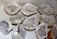 Quarz Geoden - 8-12cm - 5 Paare - Karton