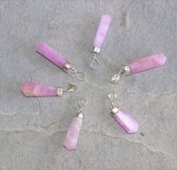 Aragonit pink - Anh�nger - Pendel Spitze mit Fassung - 1 St�ck