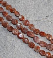 Sonnenstein - Oval - 7-8mm - Kettenstrang