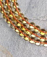 Citrin - Kugel - 8mm - Kettenstrang