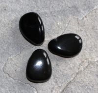 Regenbogen Obsidian- Trommelsteine gebohrt - Anh�nger - 3 St.