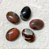 Polychrome Jaspis - Seifensteine - Handschmeichler - 5 St�ck