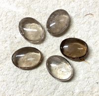 Rauchquarz - Seifensteine - Handschmeichler - 5 St�ck