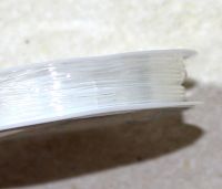 Elastikgummi - 1mm - transparent - 5 Rollen mit je 10 Metern