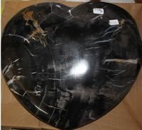 Versteinertes Holz - Herz - 25,5cm - 7,58 kg - Einzelst�ck
