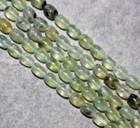Prehnit - Olive - 7x5mm - Kettenstrang