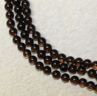 Rauchquarz - Kugel - 8mm - Kettenstrang