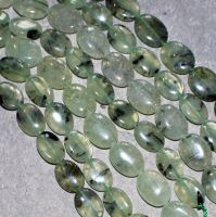 Prehnit - Oval - 20x15mm  - Kettenstrang