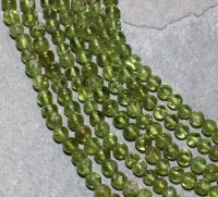 Peridot - Kugel - 4mm  - Kettenstrang