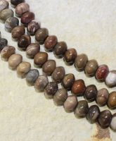 Versteinertes Holz - Rondelle - 10mm - Kettenstrang