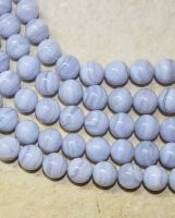 Chalcedon - Kugel - 10mm - Kettenstrang