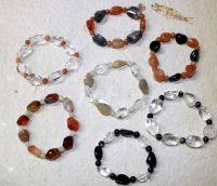 Edelstein Mix - Armband Elastik Mischung - Sonderpreis - 5 St.