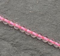 Rosaquarz - Kugel - 2mm - Kettenstrang