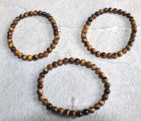 Tigerauge - Kugel - 6mm - Armband Elastik - 3 St�ck