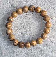 Landschaftsjaspis - Kugel - 10mm - Armband Elastik - 1 St�ck
