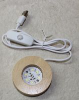 LED Beleuchtung mit Holzsockel  - 7 cm - 1 St�ck
