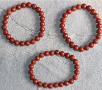 Jaspis - Kugel - 8mm - Armband Elastik -  3 St�ck