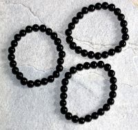 Onyx - Kugel - 8mm - Armband Elastik - 3 St�ck
