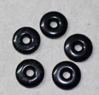 Turmalin schwarz - Donuts - 24-25mm - Anh�nger - 5 St�ck