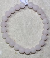 Rosaquarz - Kugel - matt - 8mm - Armband Elastik - 1 St�ck