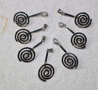 Donut Halter - Metall rhodiniert - 4cm - 7 St�ck