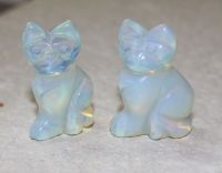 Katze - Opalith - Tier Figur - 3 cm - 1 St�ck