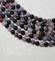 Turmalin - multicolor - Kugel - 8mm - Kettenstrang