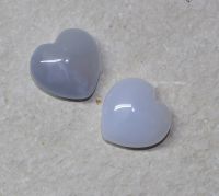 Chalcedon - Herz - Handschmeichler - 30mm - 2 St�ck