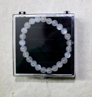 Regenbogen Mondstein - Kugel - 8mm - Armband Elastik - in Box - 