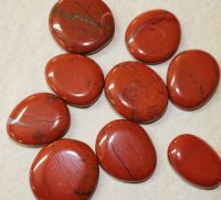 Jaspis rot - Scheibensteine - 30-45mm - 250 Gramm