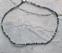 Edelstein Mix - Kugel - facettiert - 3-3,5mm - 45cm - Kette