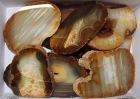 Carneol - Scheiben poliert -  7-15cm - 1,5 kg - Karton